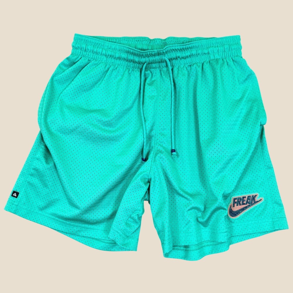 Nike Basketball Shorts Men XL Teal "Giannis" Antetokounmpo Freak Mesh Gym